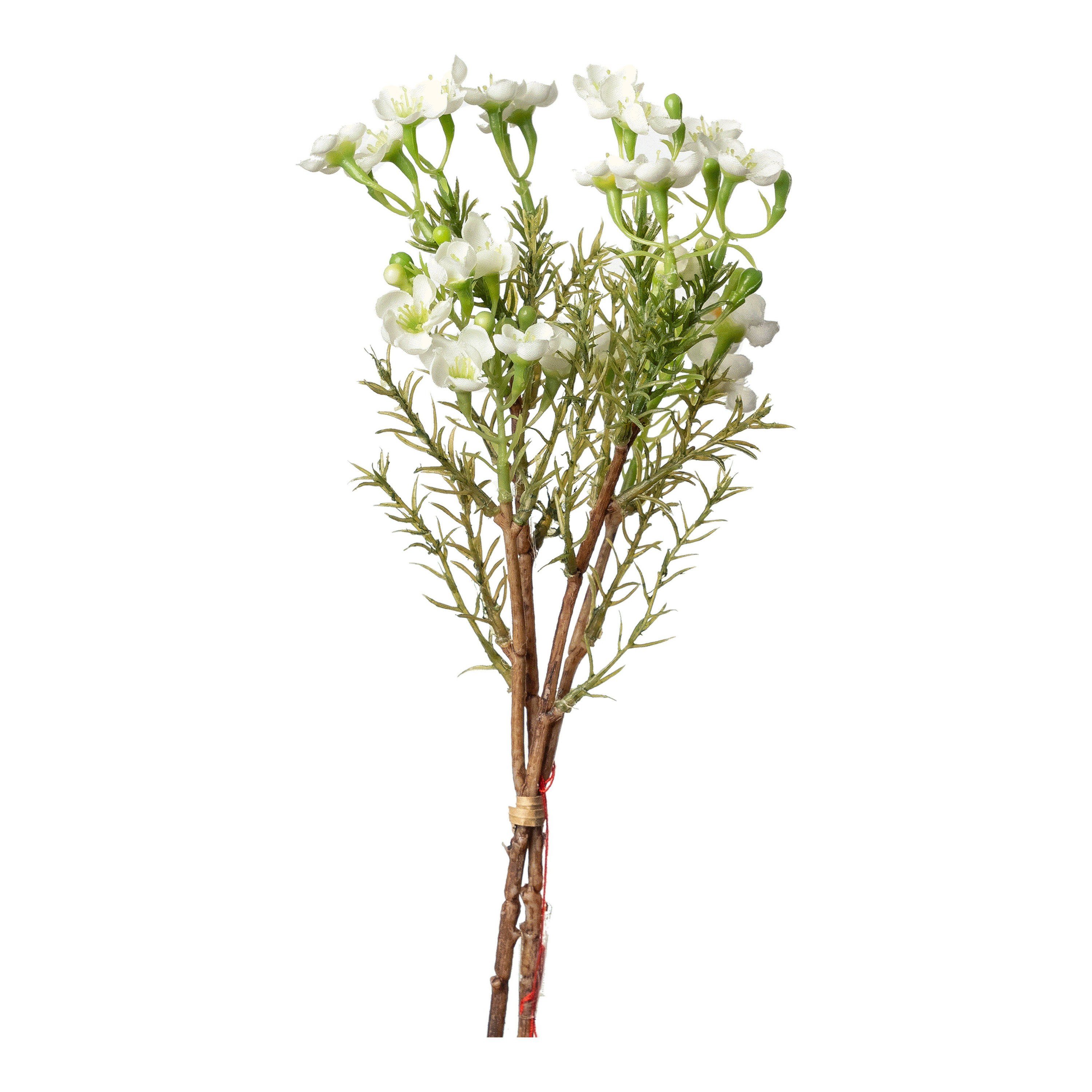 Kunstpflanze Kunst-Blumenbündel Wachsblume, Depot