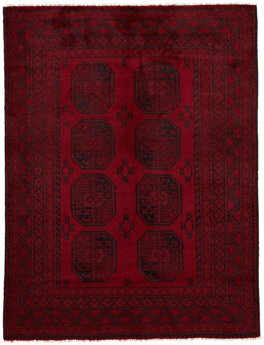 Orientteppich Afghan Akhche 141x191 Handgeknüpfter Orientteppich, Nain Trading, rechteckig, Höhe: 6 mm