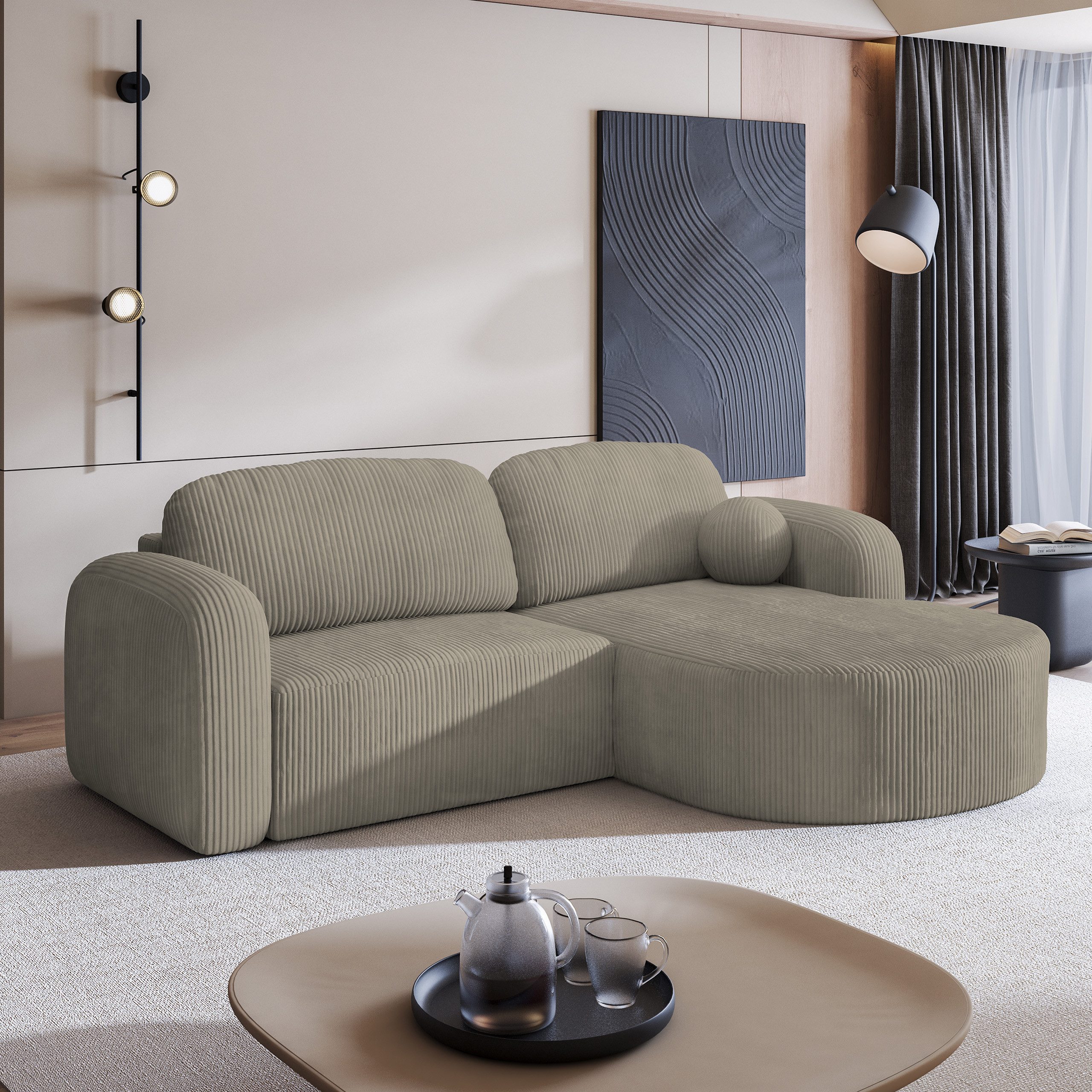 Masseno Ecksofa AMILIA mit Schlaffunktion L-Form, günstig online kaufen