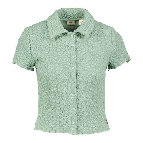 Levi's® Klassische Bluse Damen Bluse CLOUD BUTTON UP GRANITE GREEN Kurzarm (1-tlg)