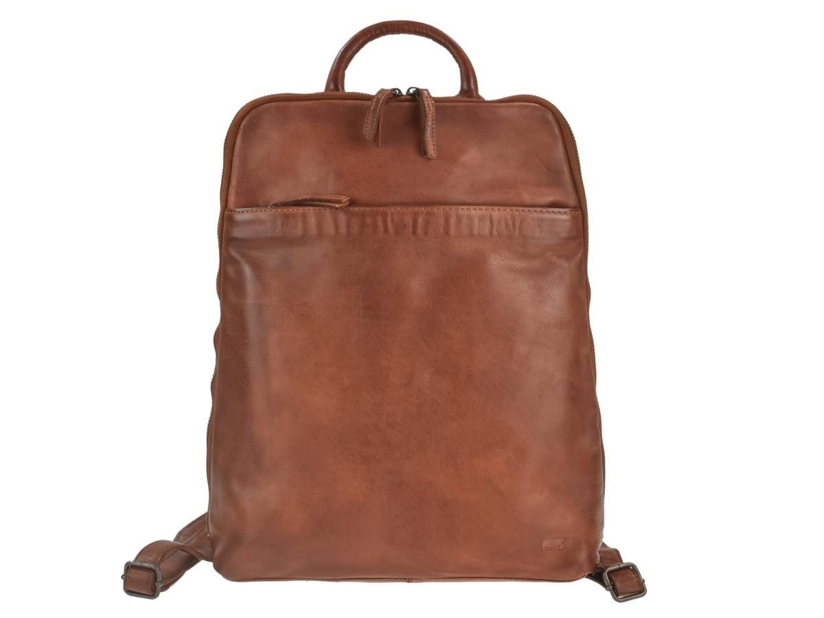 Bear Design Freizeitrucksack "Ivanka" Rucksack Leder 30x36cm Damenrucksack, sportlich, knautschig weiches Leder