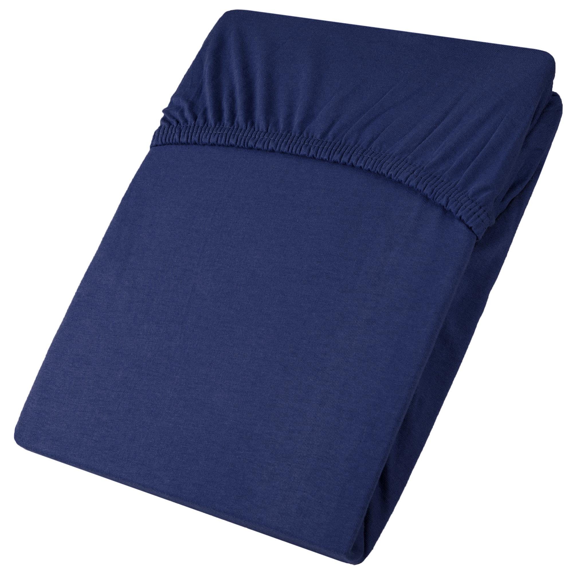 aqua-textil Spannbettlaken Viana Spannbetttuch Jersey 90x200-100x200cm günstig online kaufen
