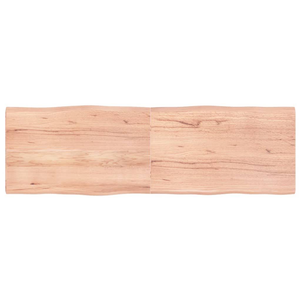 Massivholz furnicato 160x50x(2-4) Tischplatte (1 cm Behandelt St) Baumkante
