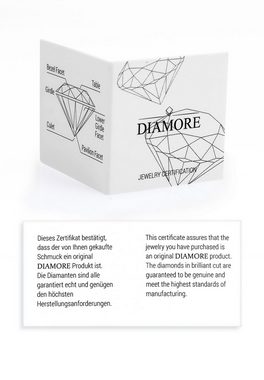Diamore Diamantring Love-Schriftzug Diamant (0.03 ct) 585 Weißgold, Love-Schriftzug
