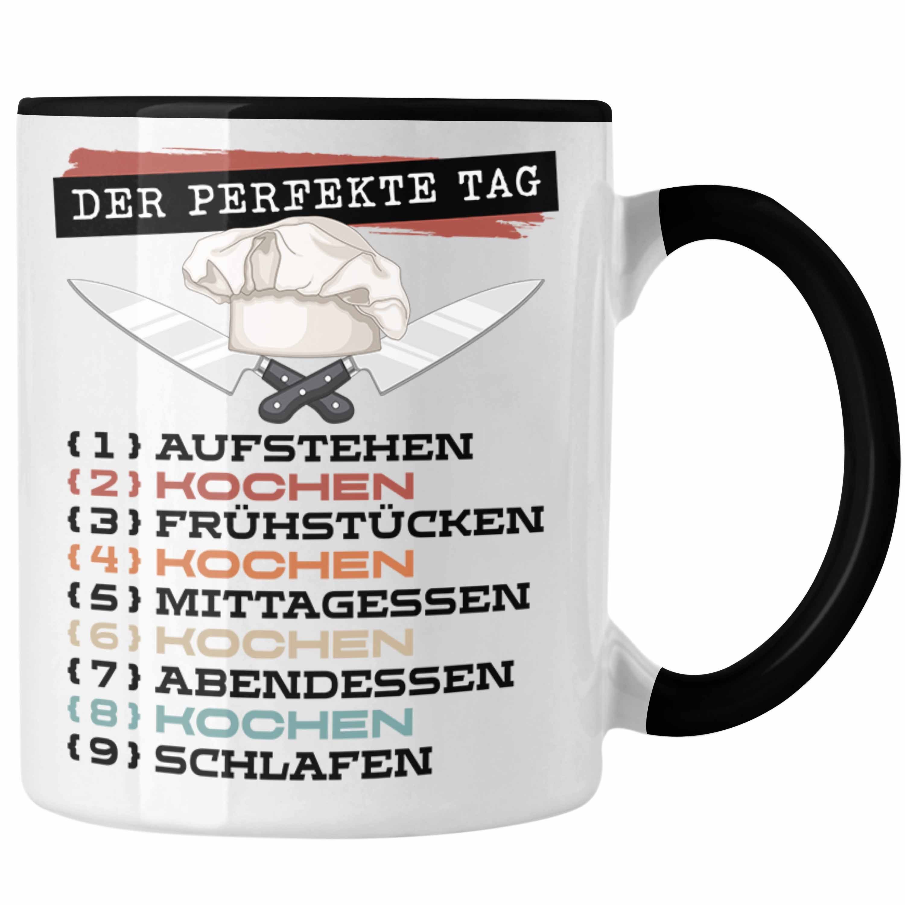 - Der Perfekte Trendation Tasse Schwarz Sterne Koch Trendation G Becher Geschenk Koch Tag Tasse