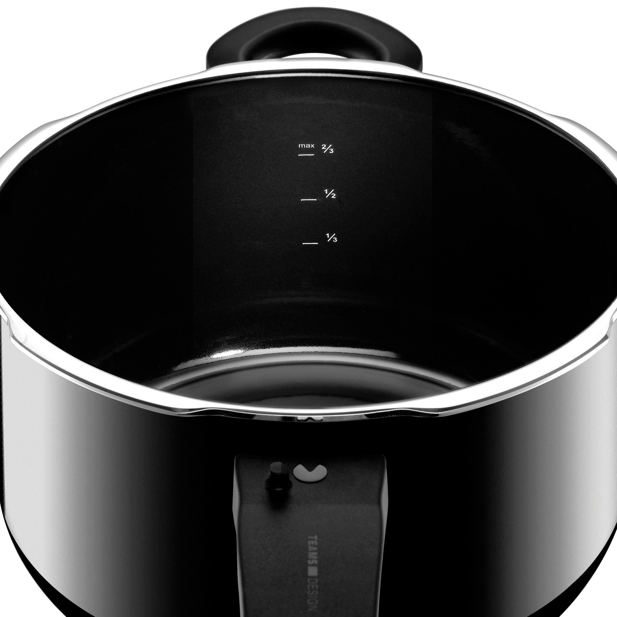 Silit Schnellkochtopf Silit Silargan® Sicomatic t-Plus Schnellkochtopf 22 cm, 6,5 l, Black, Silargan (1-tlg., 1x Dampfkochtopf ohne Einsatz mit Deckel und Dichtungsring)
