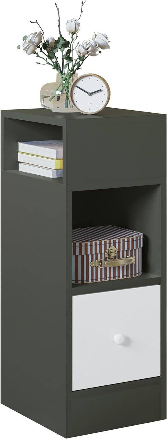 EUGAD Nachttisch (1-St), mit 2 offenen Ablagen 1 Schublade, Holzwerkstoff günstig online kaufen