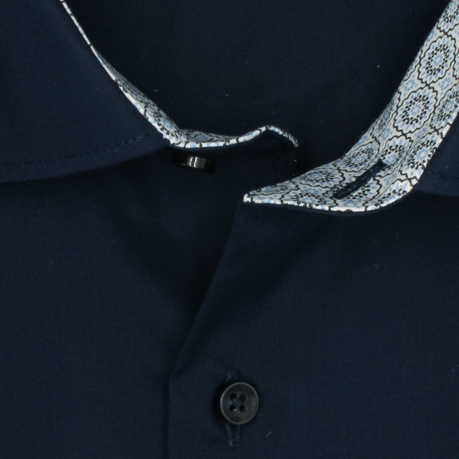 Eterna Langarmhemd Comfort Fit I Marine günstig online kaufen