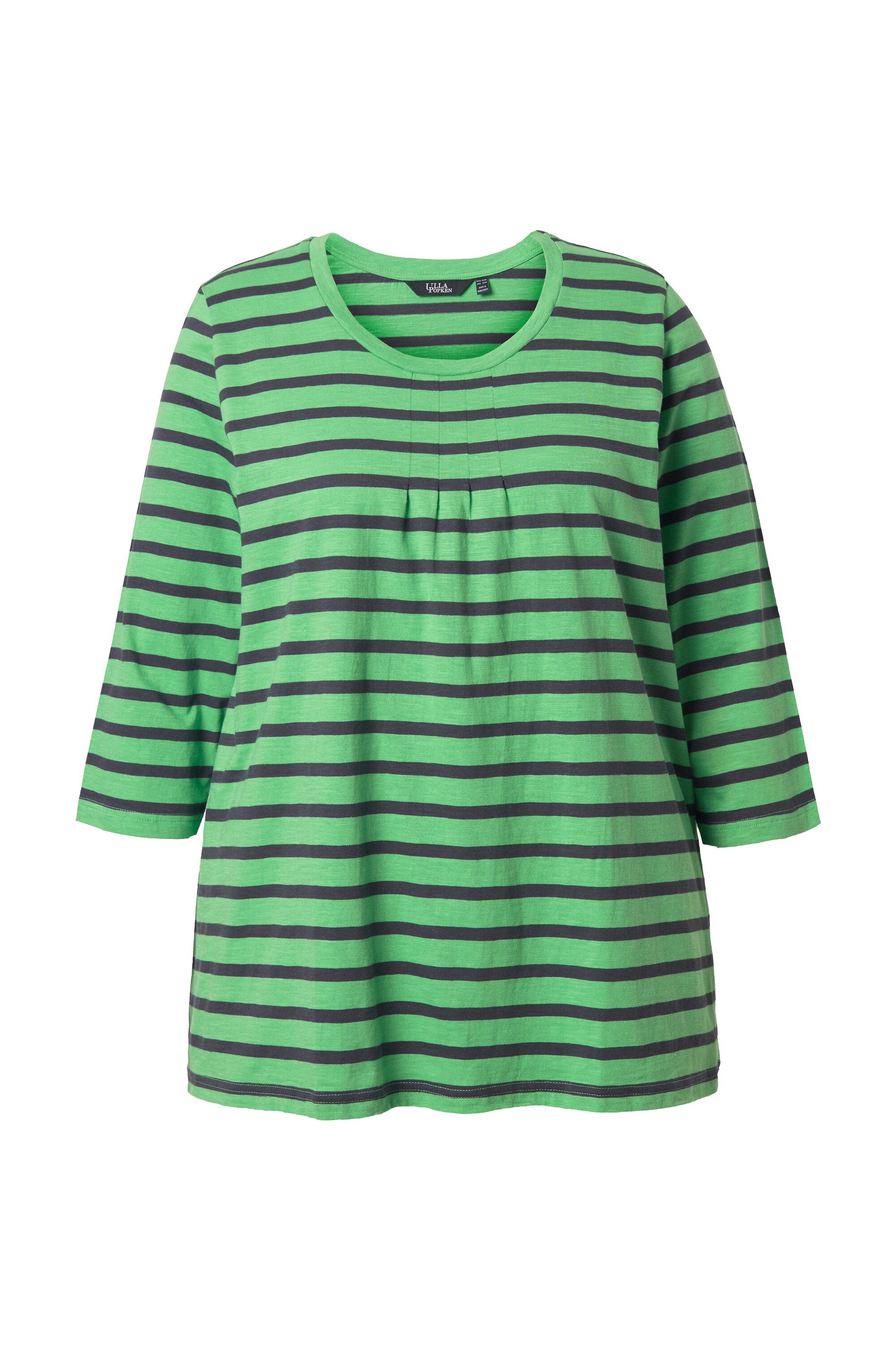 Ulla Popken T-Shirt Shirt Ringel A-Linie günstig online kaufen