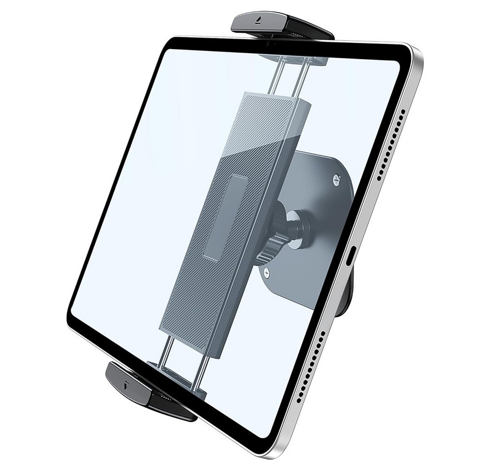 AFKSMILE Tablet-Halterung Tablet Wandhalterung, Aluminium Einstellbar Kurzmodell Wandhalterung, (Für iPad Pro Air Mini, Samsung Galaxy Tab, 4,7-12,9" Telefone Tablets)
