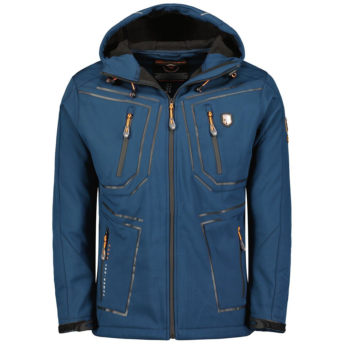 Geographical Norway Softshelljacke Topere (Herbst jacke, 1-St., Übergangs jacket, Regen) Mit kapuze