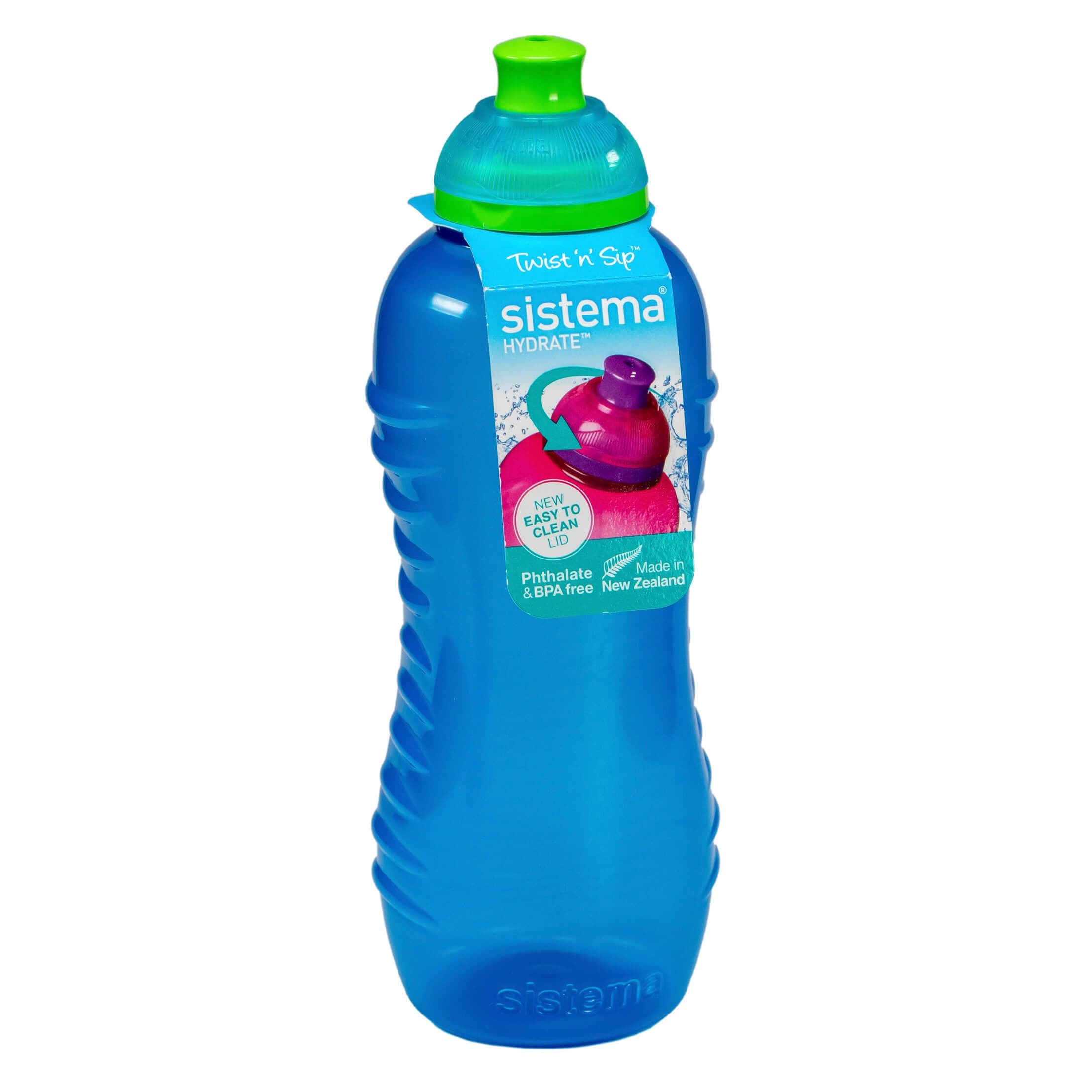 sistema Trinkflasche sistema Twist n Sip Hydrate Squeeze Trinkflasche - Farbe: Blau