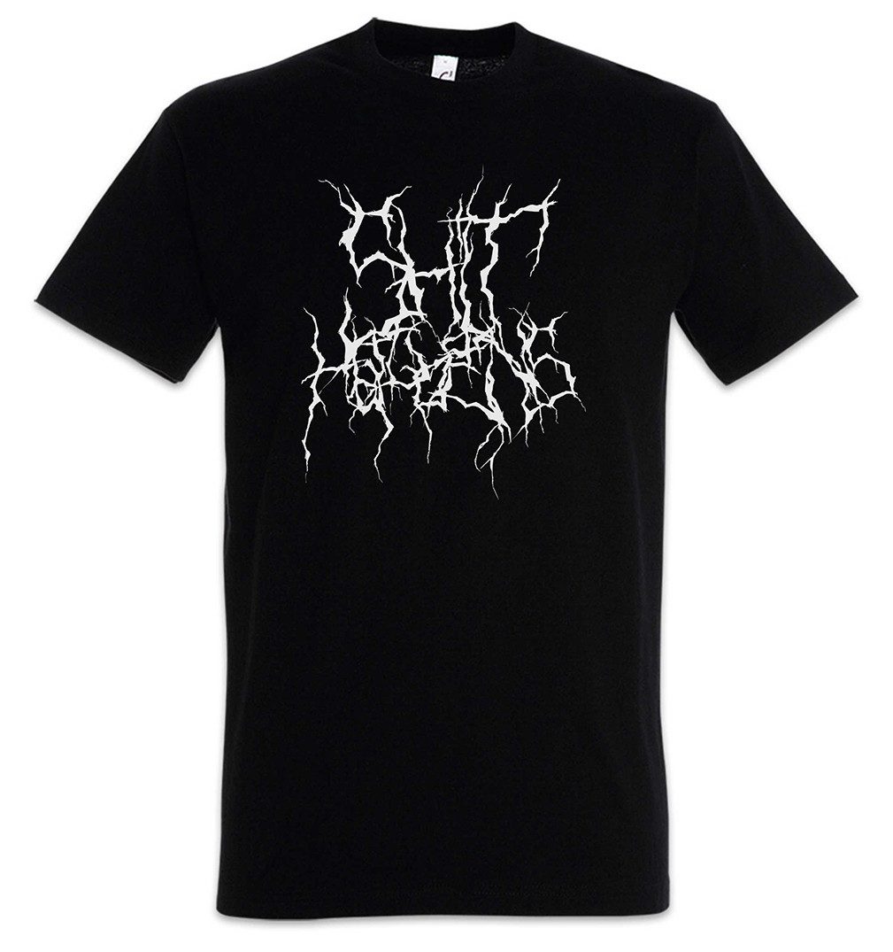 Urban Backwoods Print-Shirt Shit Happens Blackmetal günstig online kaufen