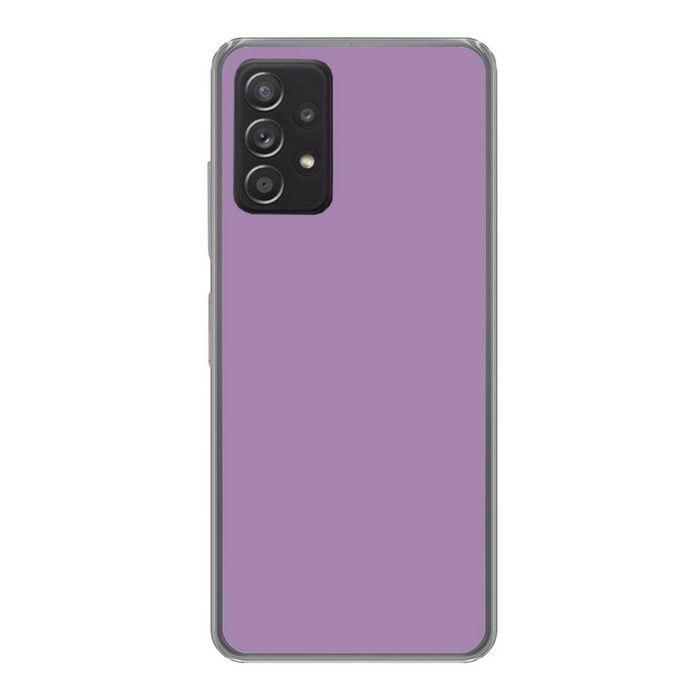 MuchoWow Handyhülle Innenbereich - Violett - Farben - Farbe - Einfarbig Handyhülle Telefonhülle Samsung Galaxy A73