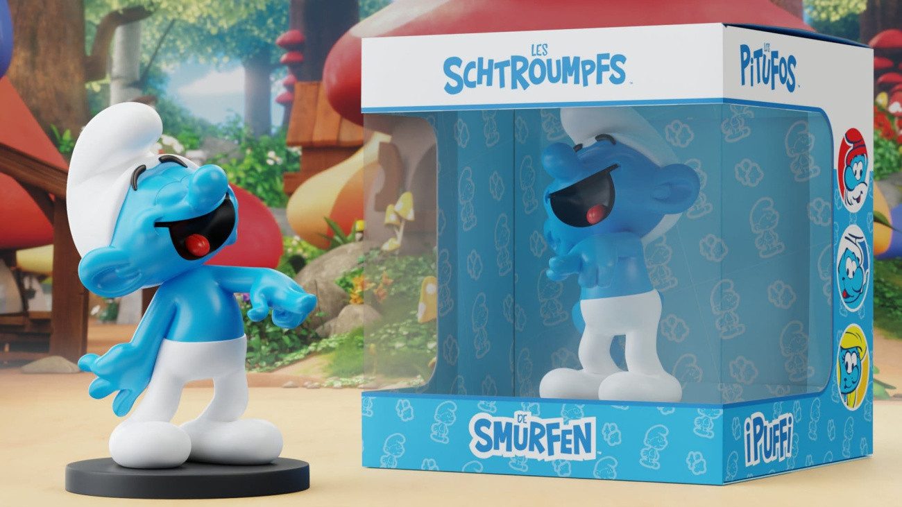 heo Merchandise-Figur Die Schlümpfe Statue Jokey-Schlumpf 11 cm