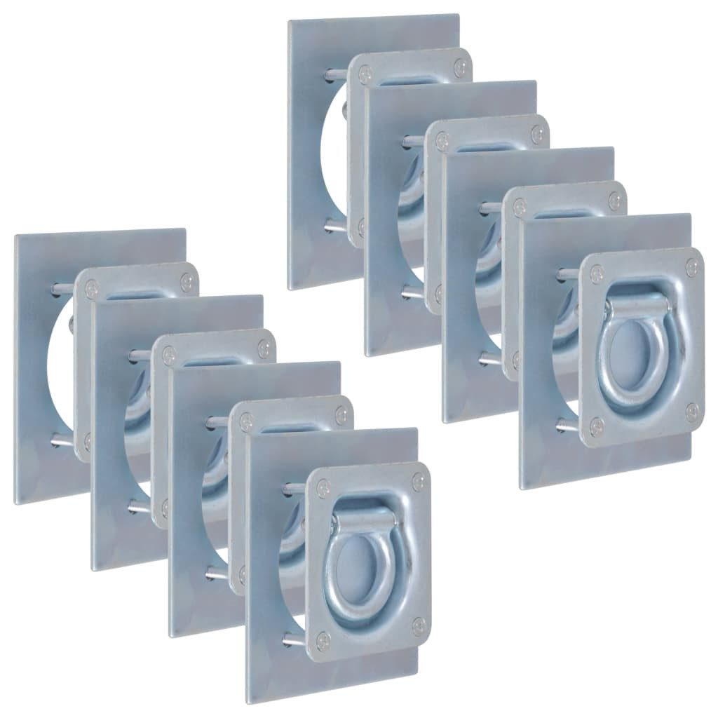 vidaXL Anhänger Zurrösen für Anhänger 8 Stk. Verzinkter Stahl 2000 kg, 8-tlg.