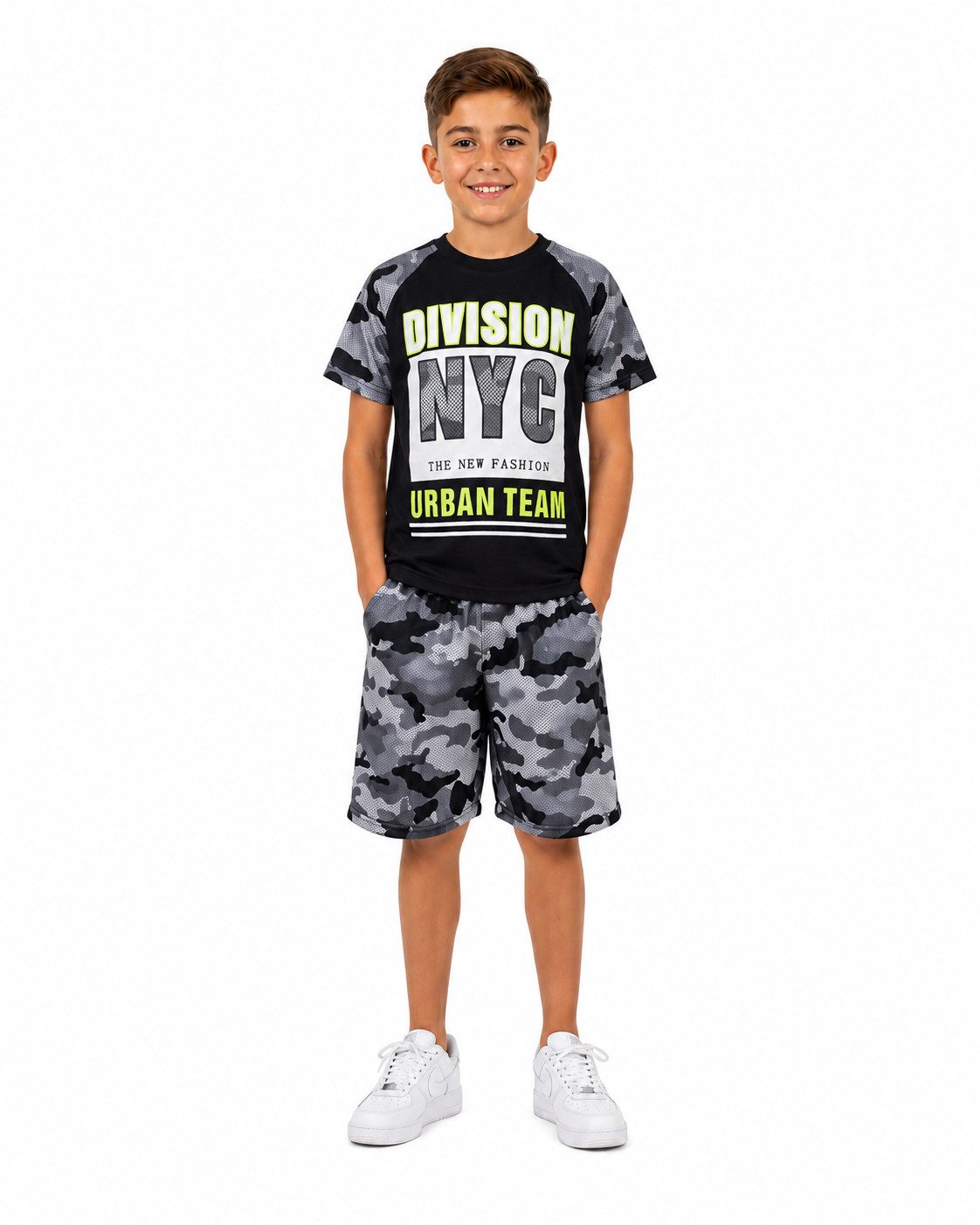 Fashion Boy T-Shirt & Bermudas T-Shirt + Shorts Sommerset 2er Set Bermuda Sweatshorts JS155e (Set, T-Shirt+Shorts)