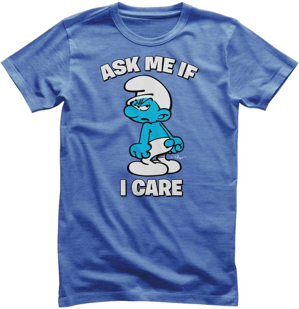 Die Schlümpfe T-Shirt The Smurfs - Ask Me If I Care T-Shirt
