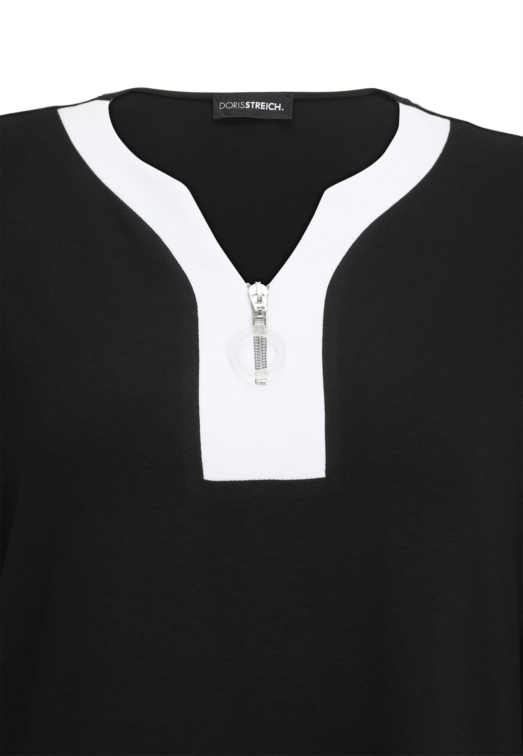 Doris Streich Longshirt (1-tlg) mit Kontrasteinsatz