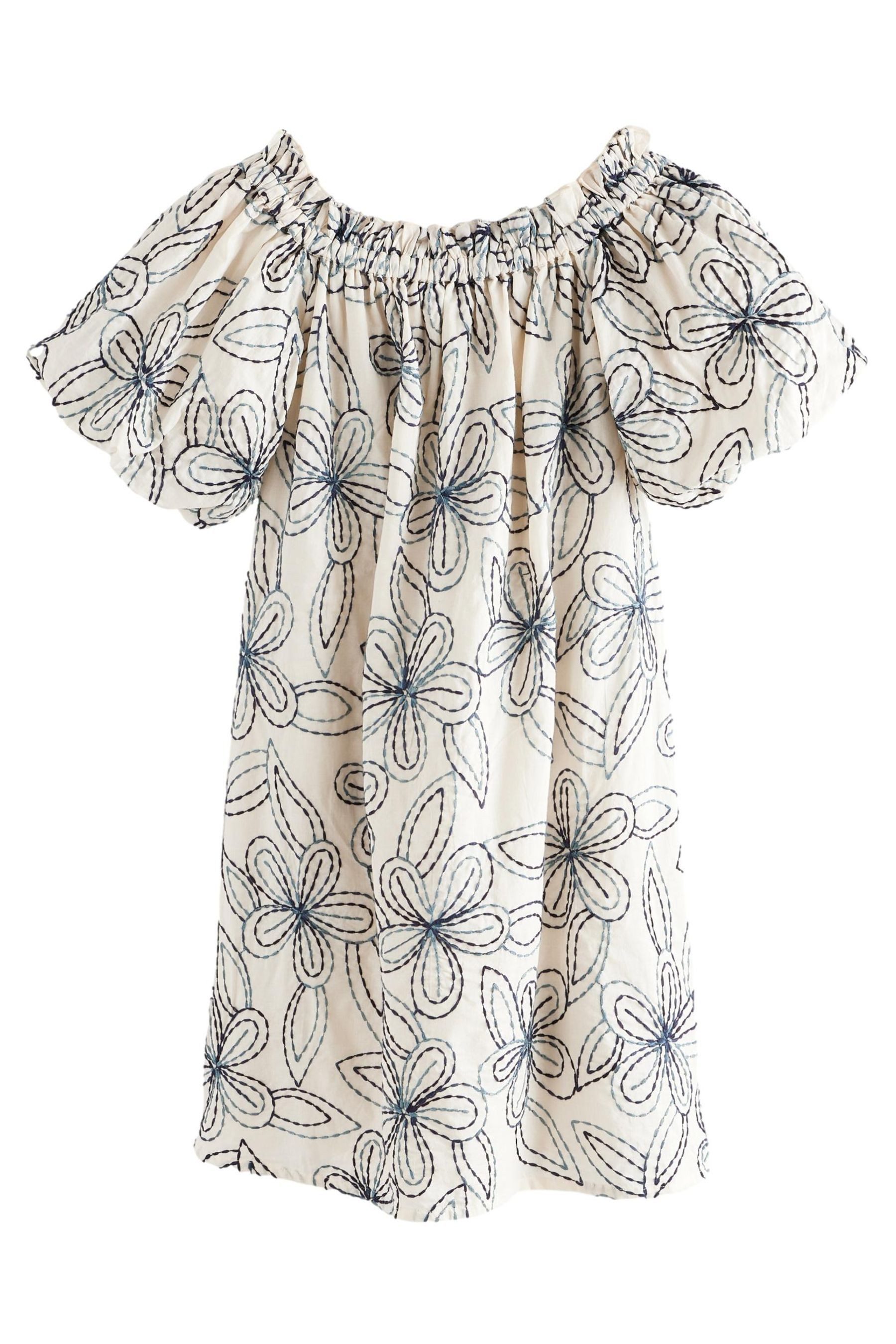 Next Strandkleid Besticktes schulterfreies Minikleid (1-tlg) günstig online kaufen