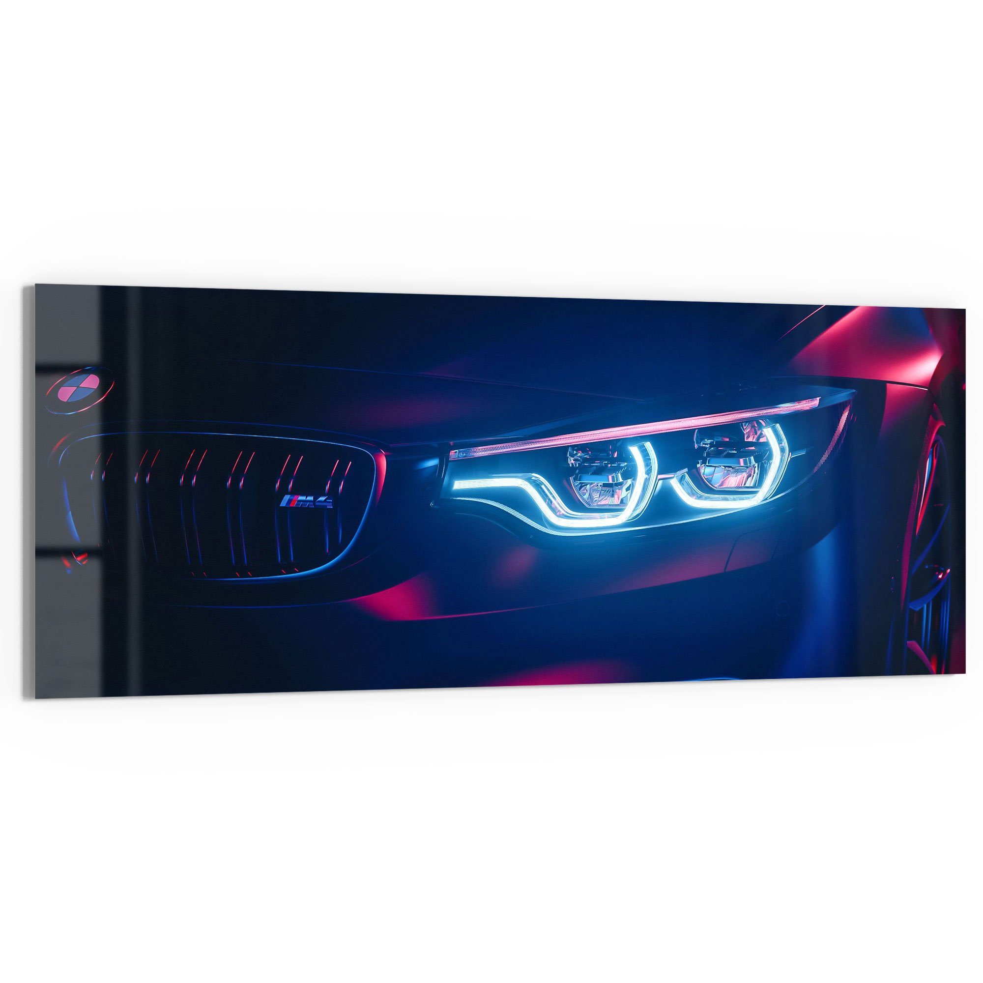 DEQORI Glasbild 'BWM Frontal Nahaufnahme', 'BWM Frontal Nahaufnahme', Glas günstig online kaufen