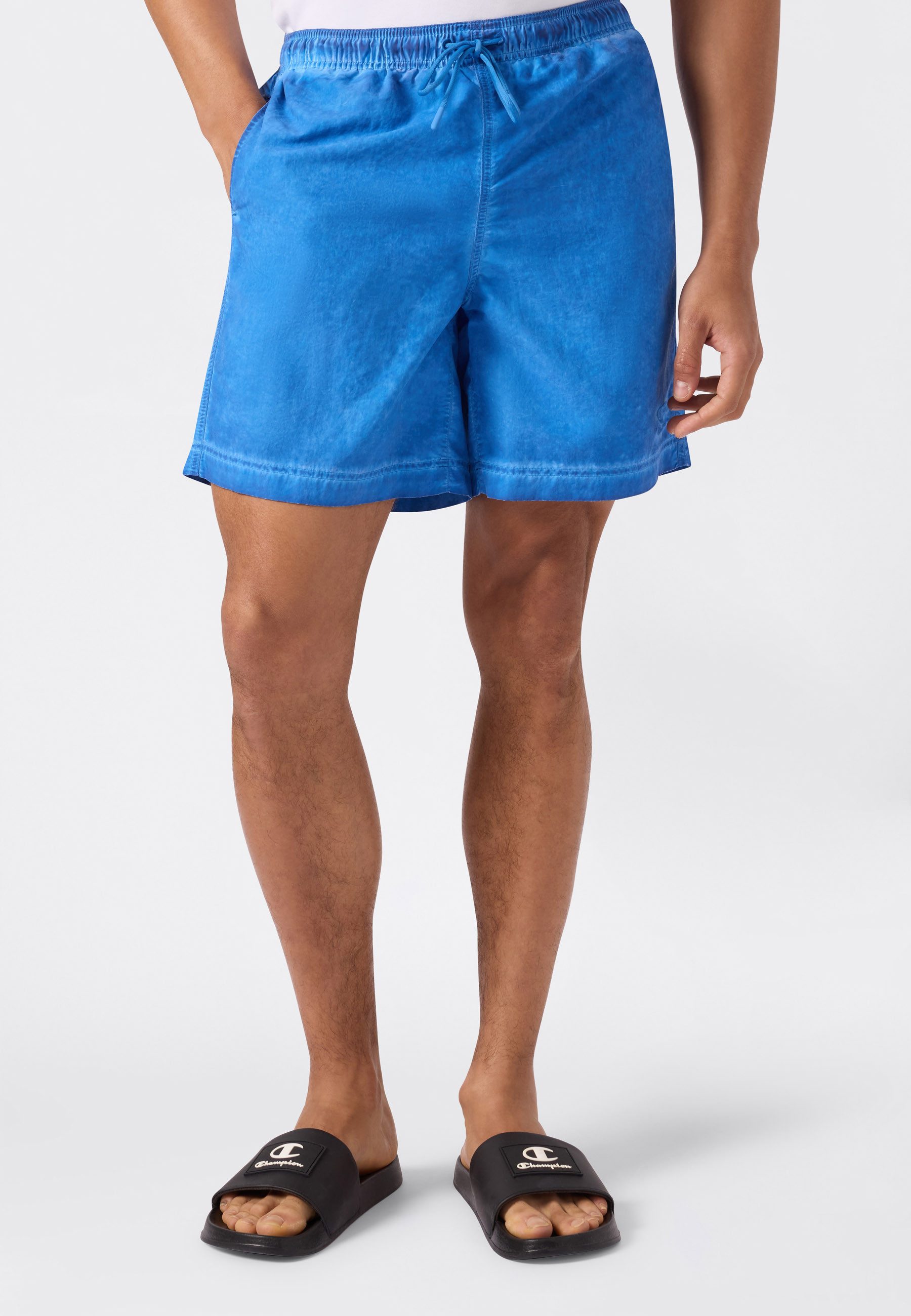 Champion Badeshorts 5-inch Men's swim shorts unifarbene oder ausgewaschene Optik, leichtes Material aus Polyamid