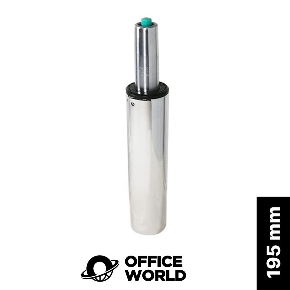 OfficeWorld Range Bürostuhl Gasdruckfeder für Bürostuhl - Länge 270-350mm,  200kg belastbar, Chrom 195 Mm V Chrom