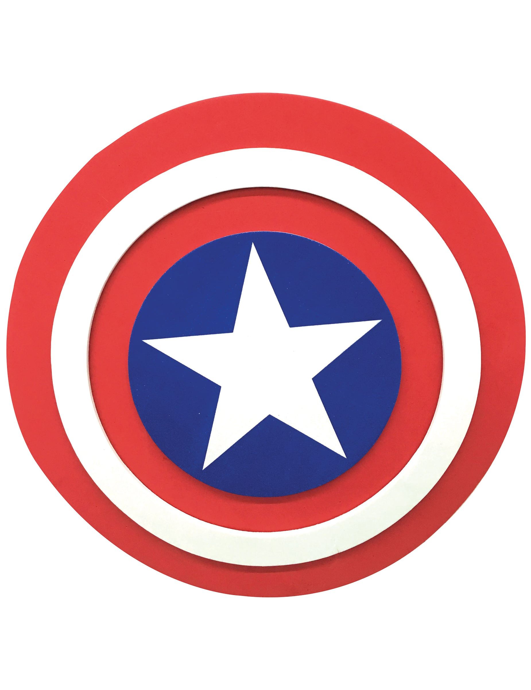 Rubie´s Kostüm Captain America Schild für Kinder weiss-rot-blau 30 cm