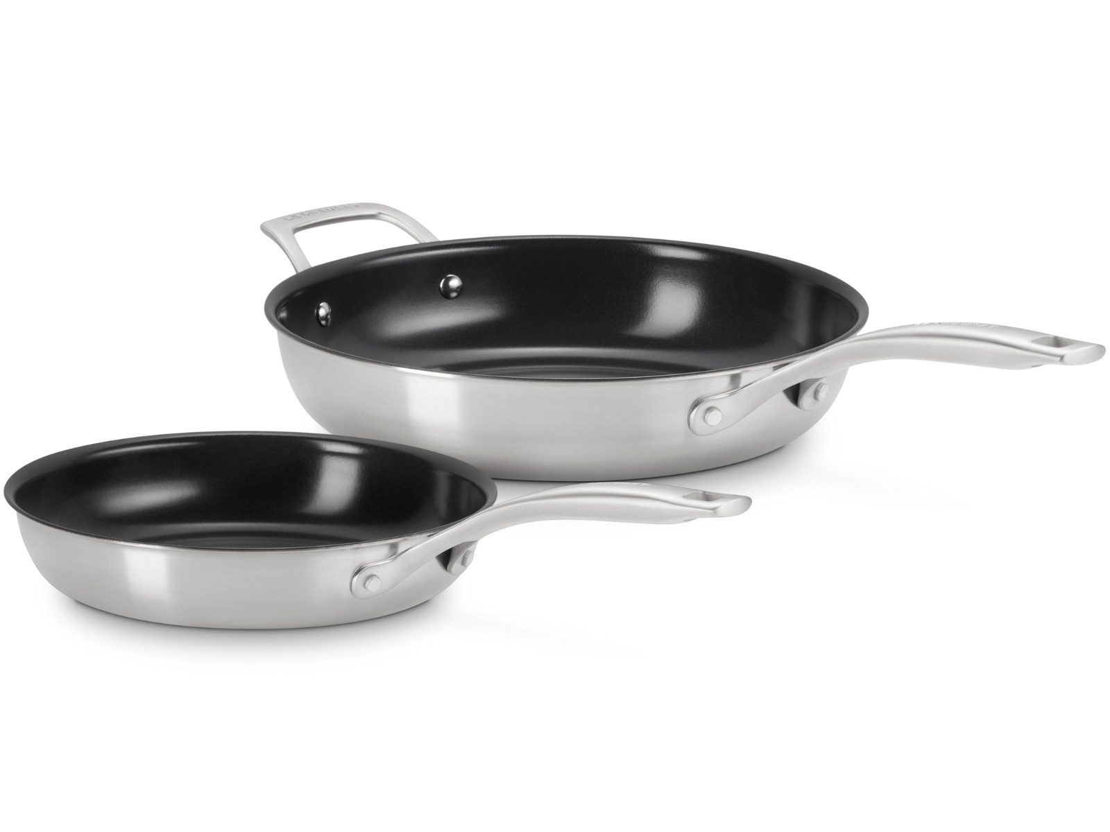 LE CREUSET Pfannen-Set Essential 3-ply Pfannenset antihaft 24/28cm 2tlg