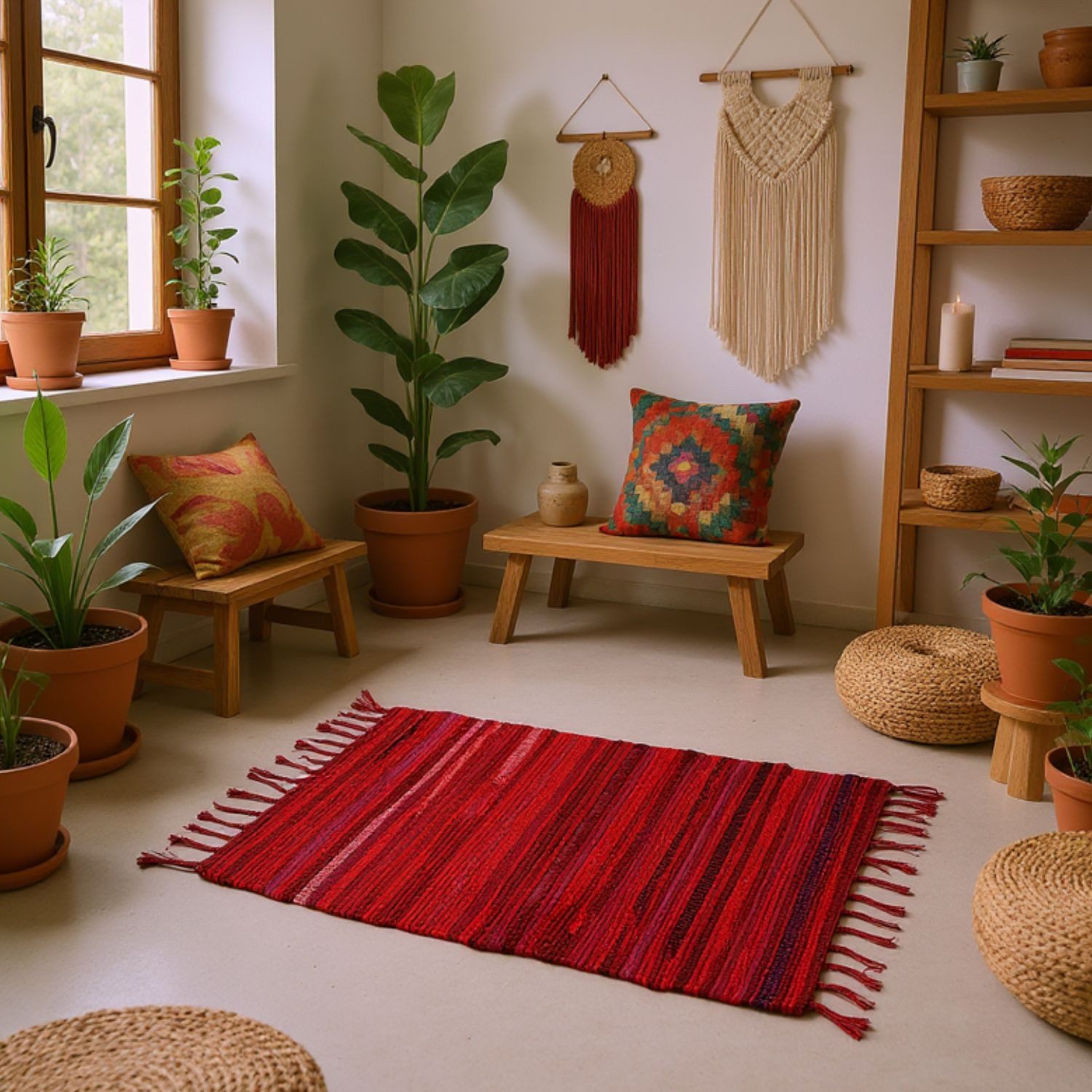 Marrakesch Orient & Mediterran Interior Badematte Callum Rot Teppich 90×50c günstig online kaufen