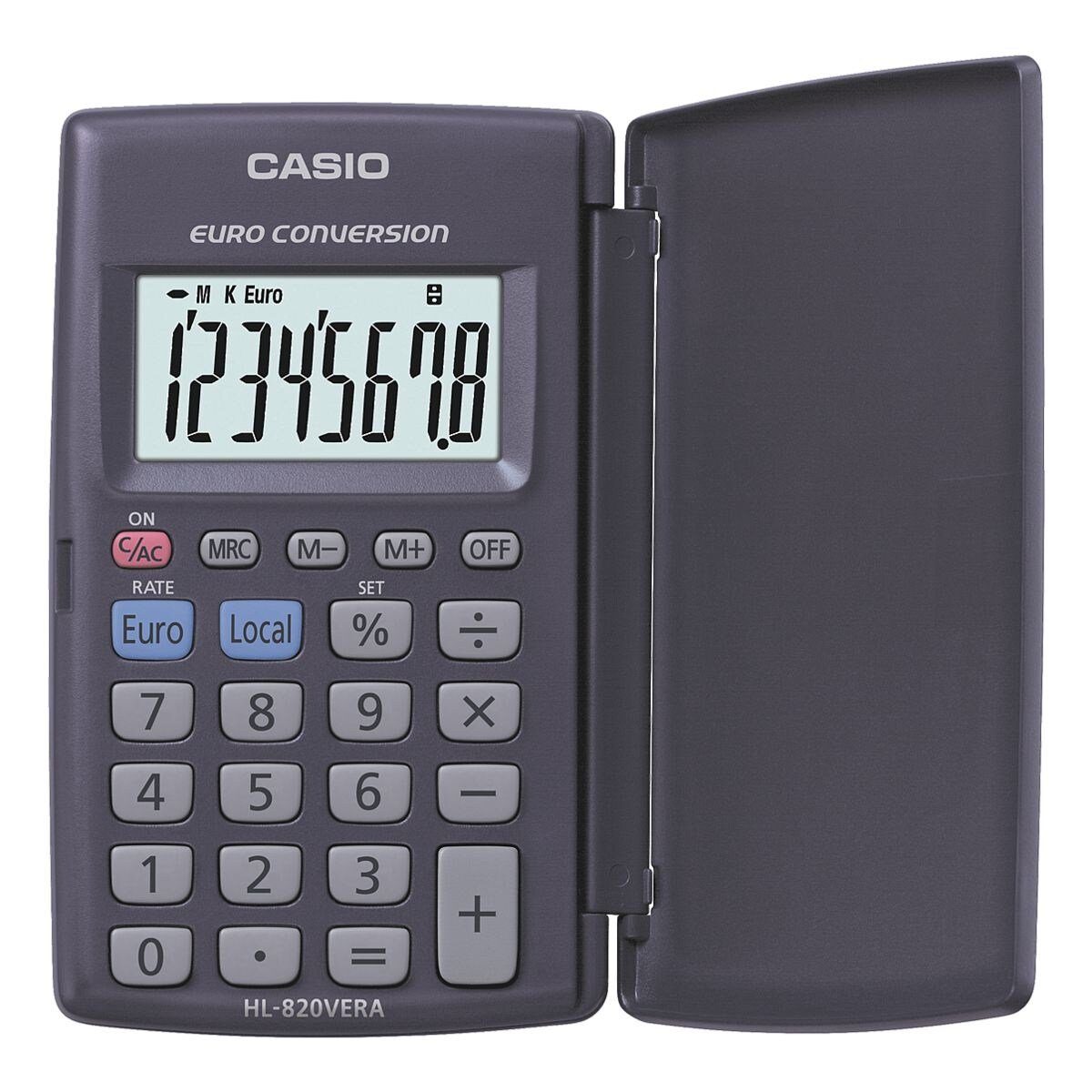 CASIO Taschenrechner HL-820VERA, mit Schutzklappe, 8-stellig