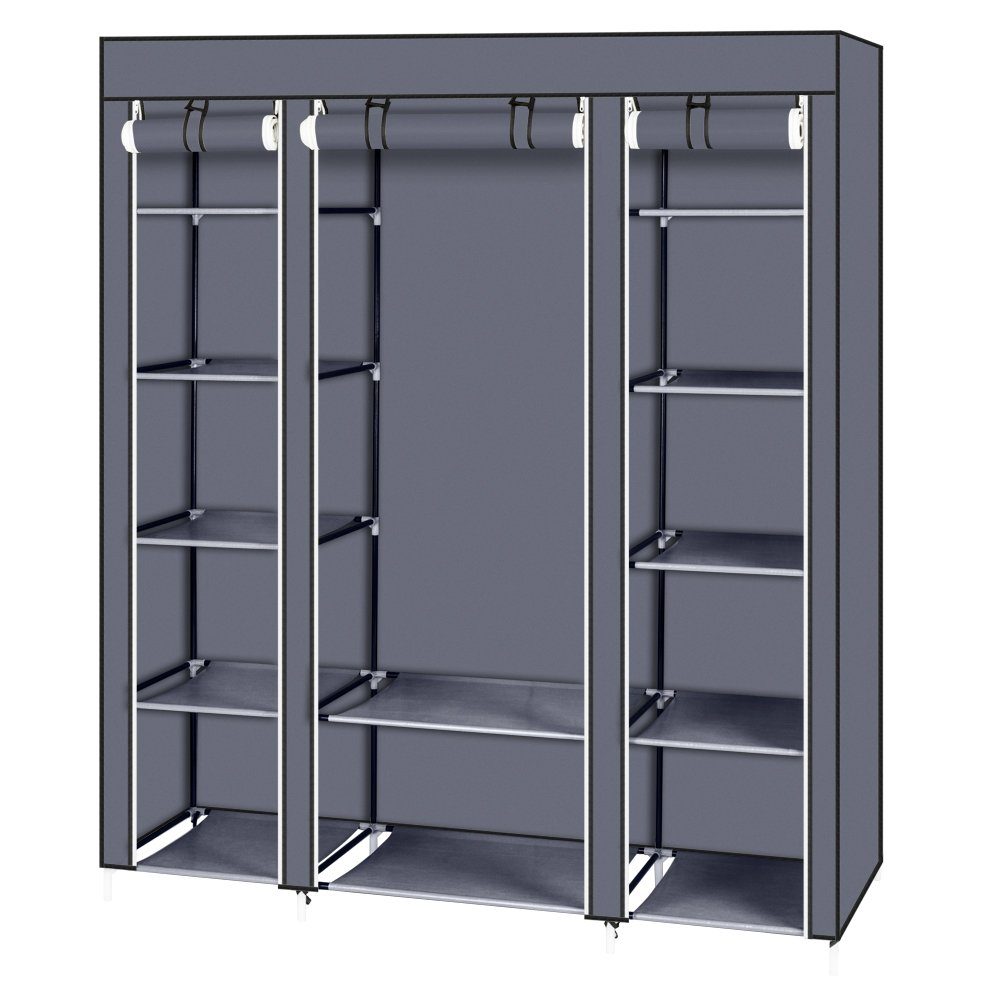 Stoffschrank Kleiderschrank, 150 x 45 x 175 cm, Faltschrank