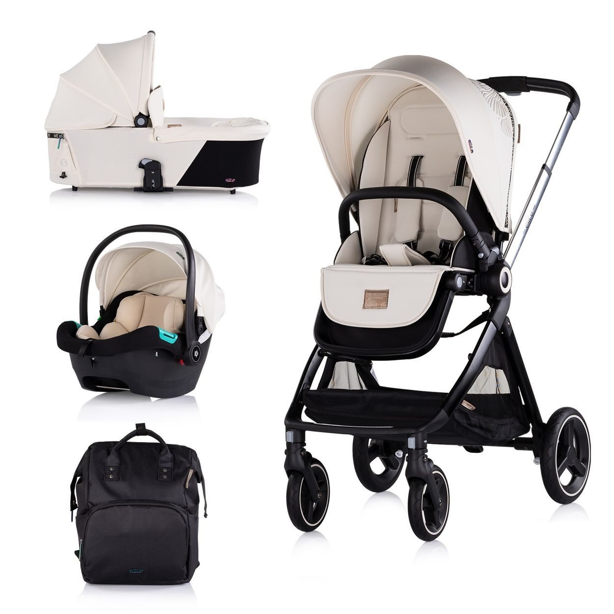 Kombi-Kinderwagen Kinderwagen Elite 3 in 1