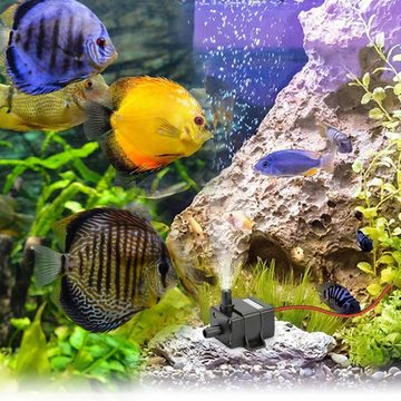 Retoo Teichpumpe Mini Wasserpumpe Brunnenpumpe 12V Springbrunnen Aquarium Teich, Verbessert die Wasserqualität, Perfekt für Aquarien, Geräuscharm