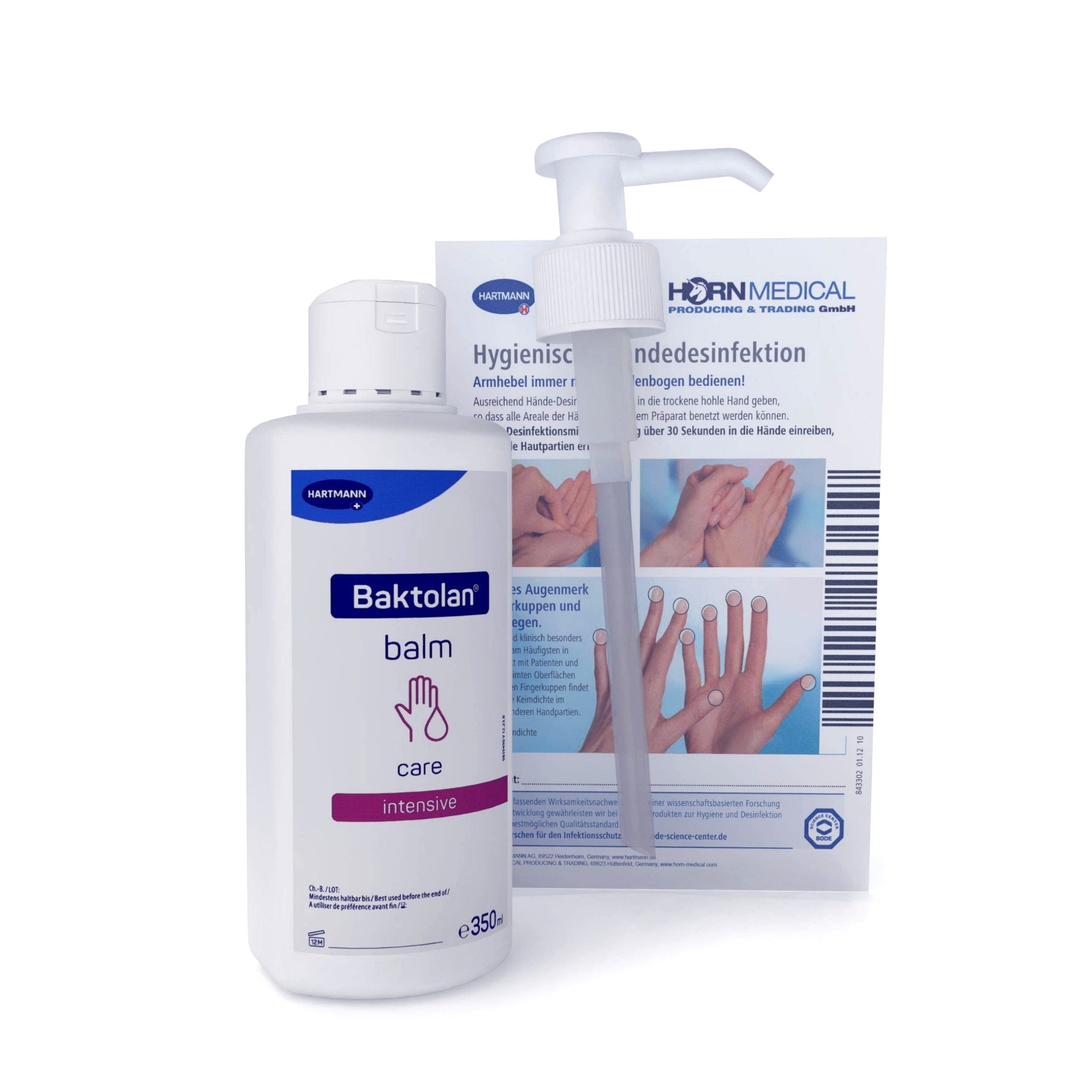 PAUL HARTMANN AG Hautpflegegel Baktolan balm 350ml inkl. Horn Medical Dosierpumpe mit Vitamin E, Panthenol und Allantoin, 1-tlg., für empfindliche, beanspruchte Haut