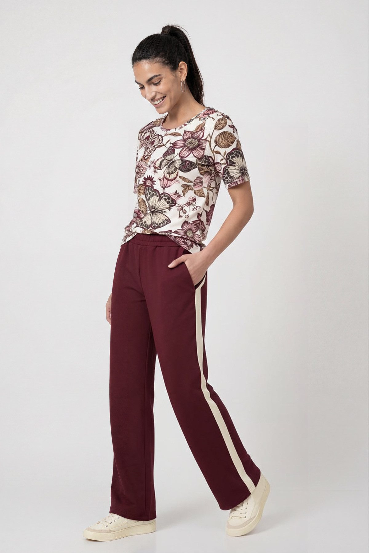 Monari T-Shirt Shirt Blume allover Regular fit mit Blumenmuster – Bild 5 von 5