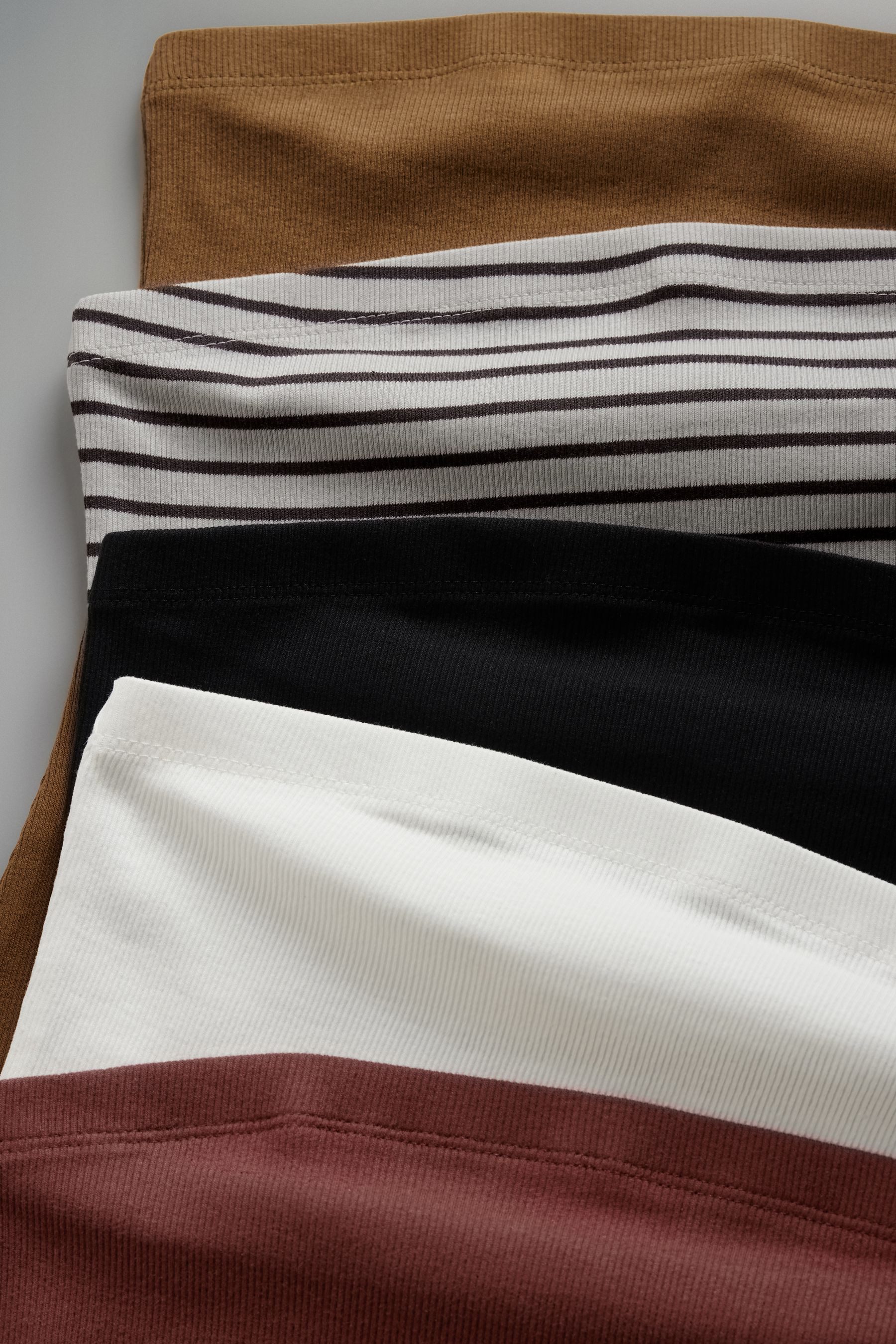 The Set Bandeautop 5er-Pack The Set Gerippte Bandeau-Tops (5-tlg) günstig online kaufen