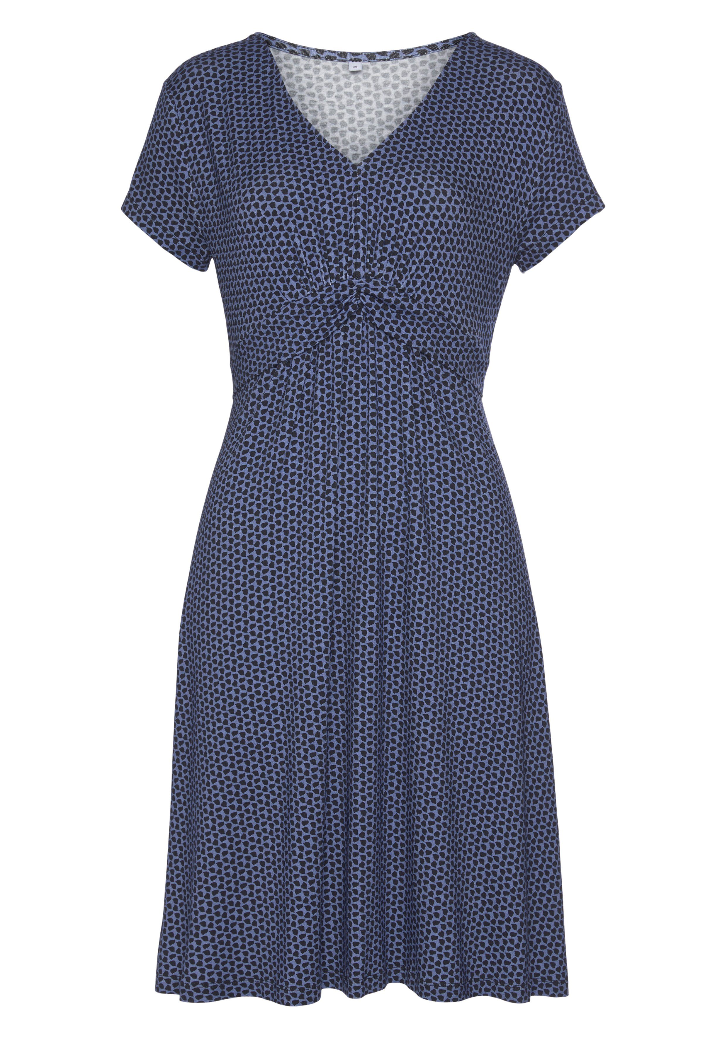 Vivance Jerseykleid mit geometrischem Print, figurschmeichelndes günstig online kaufen