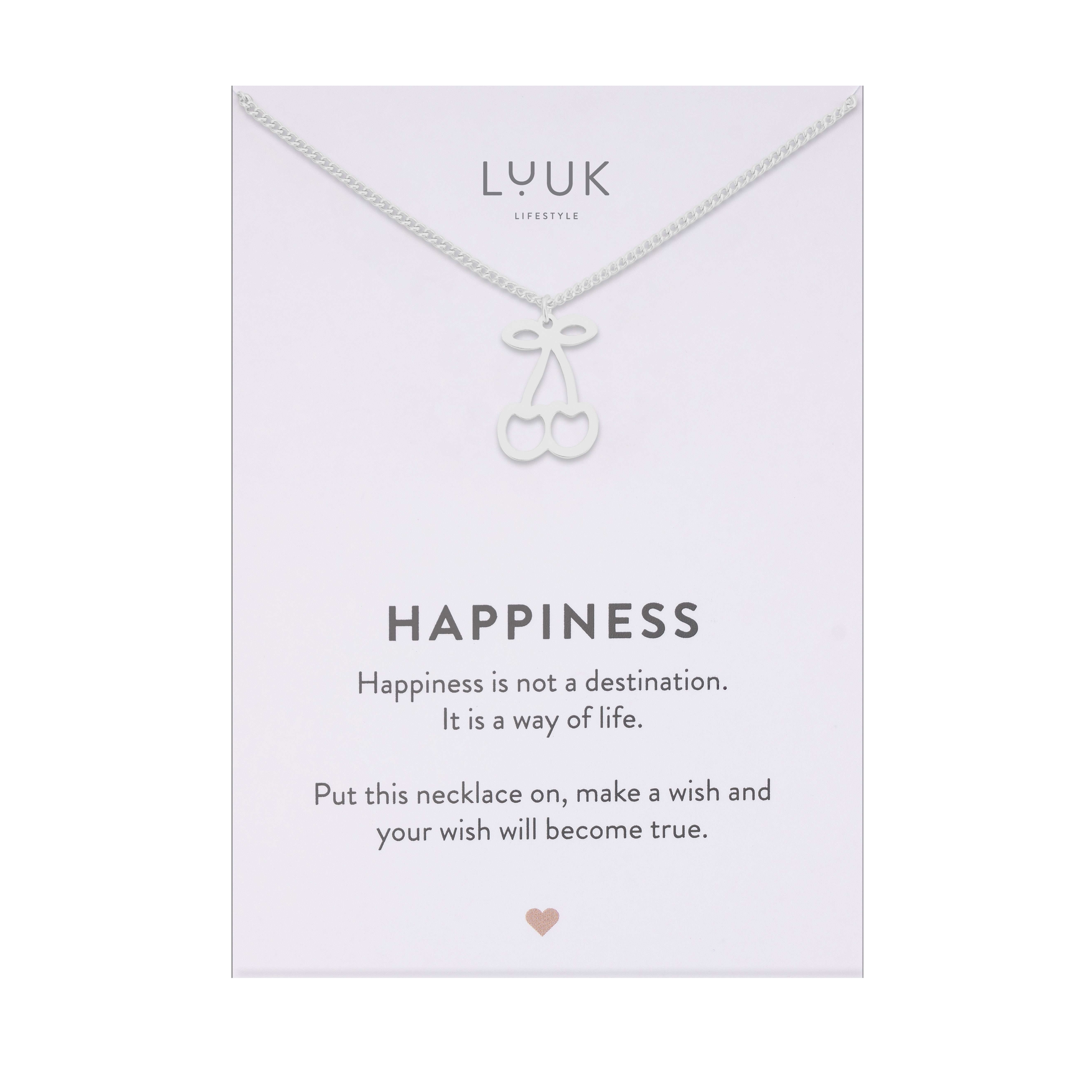 LUUK LIFESTYLE Kette mit Anhänger Kirsche, günstig online kaufen