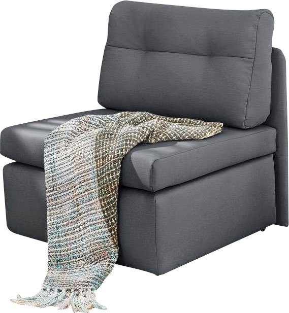 Jockenhöfer Gruppe Sessel Tunis, B: 85 cm, Liegefl. 80x200 cm, mit Bettfunktion & Stauraum