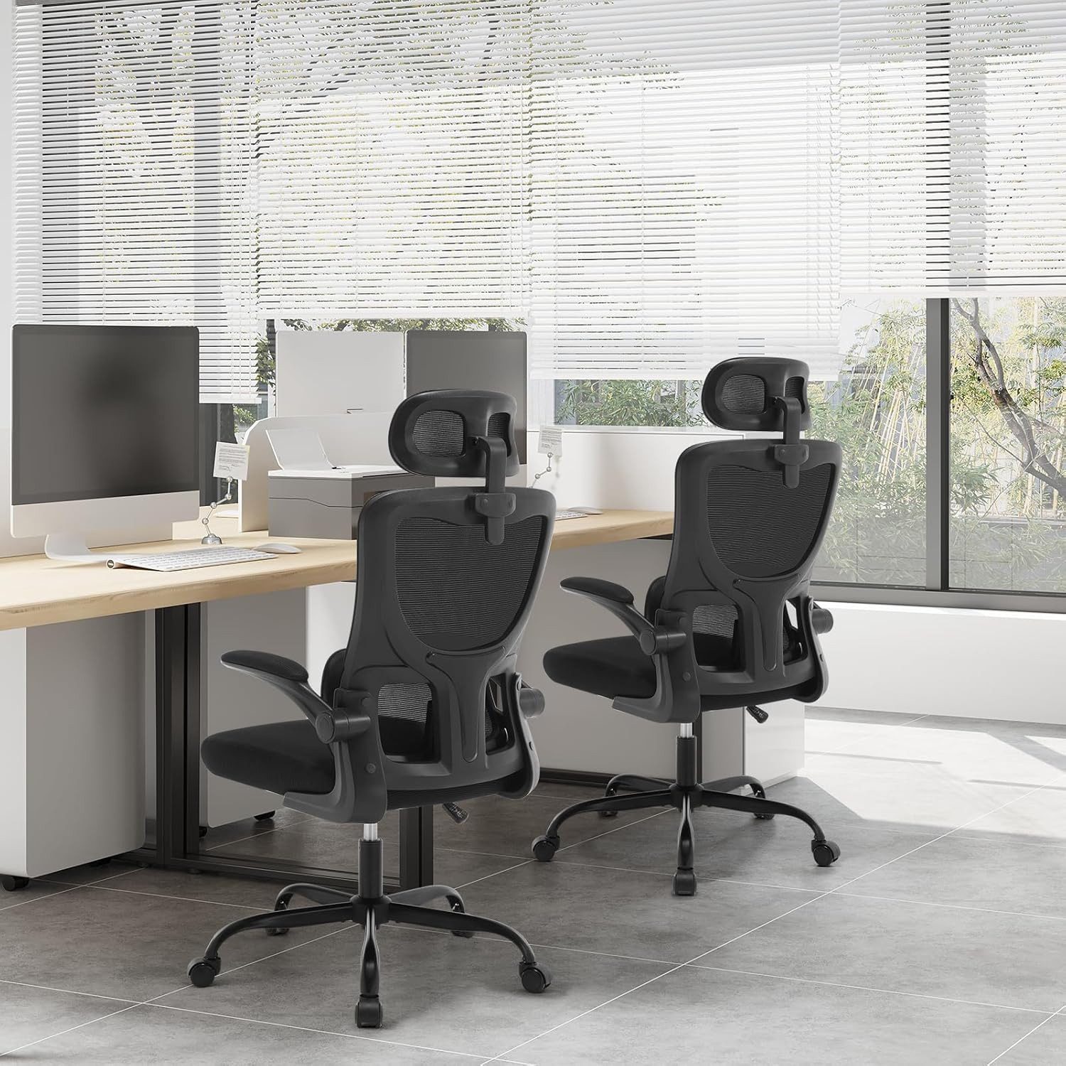 Woltu Bürostuhl (1 St), ergonomisch,Schaukelfunktion, Netzstoff, umkehrbare günstig online kaufen