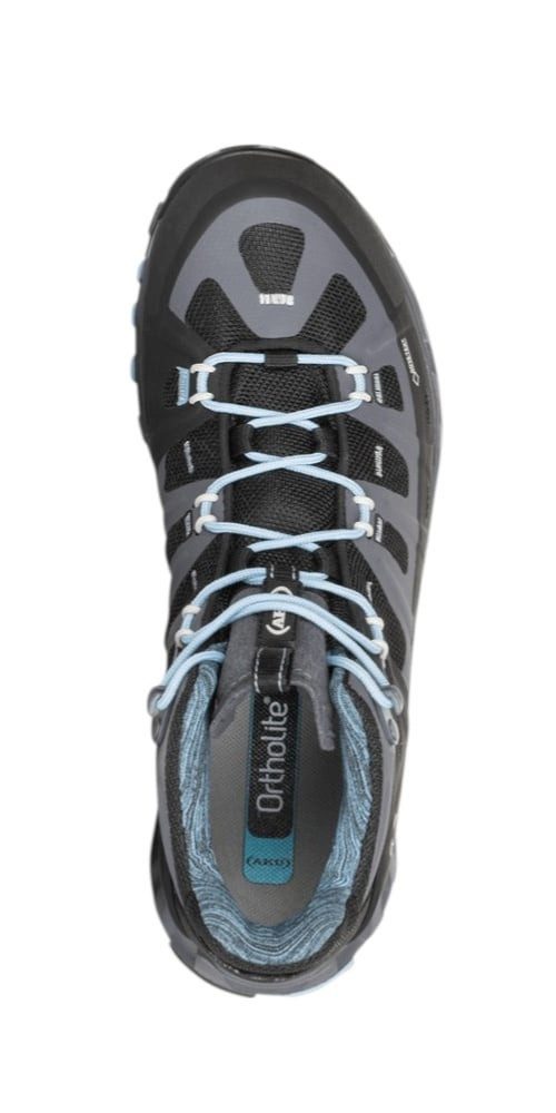 AKU Selvatica MID GTX (wasserdicht) grau/schwarz/hellblau Damen Wanderschuh