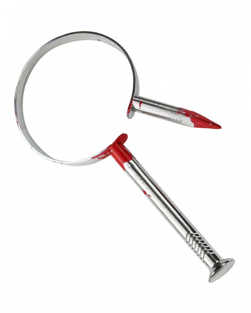 Horror-Shop Blaster Blutiger Nagel im Kopf