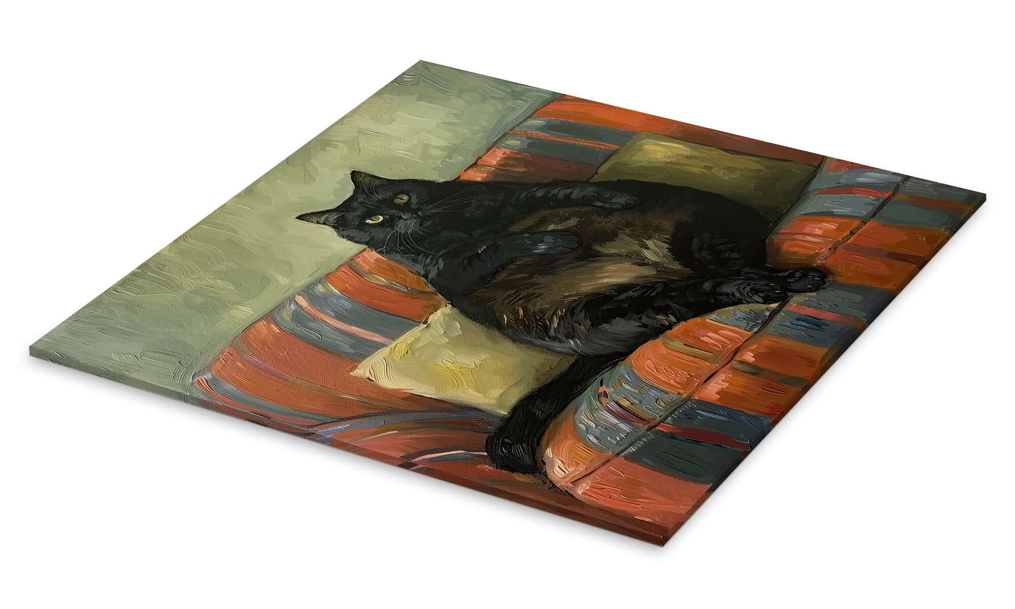 Posterlounge Wandbild Die fette Katze II, Felipe Hora, erhältlich als Poster, Leinwandbild, Wandsticker oder Acrylglasbild