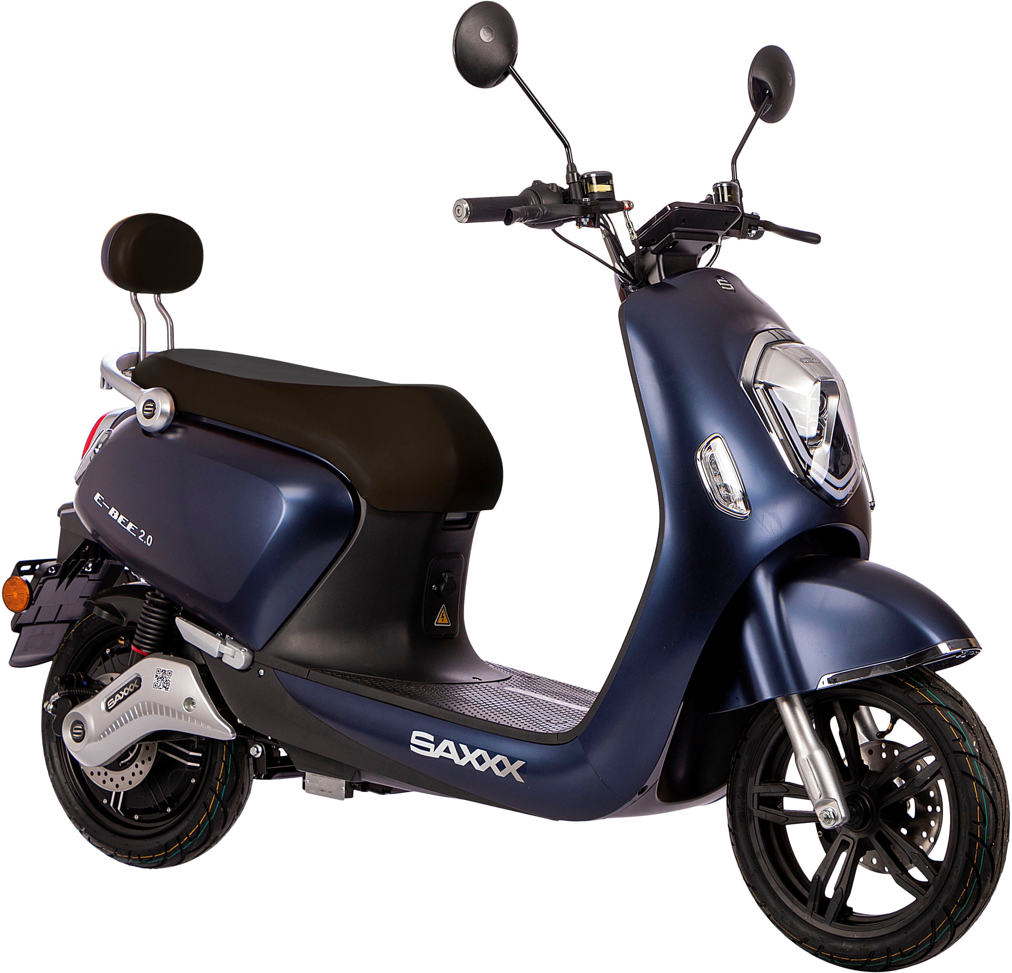 SAXXX E-Motorroller E-BEE 45 2.0, km/h blau