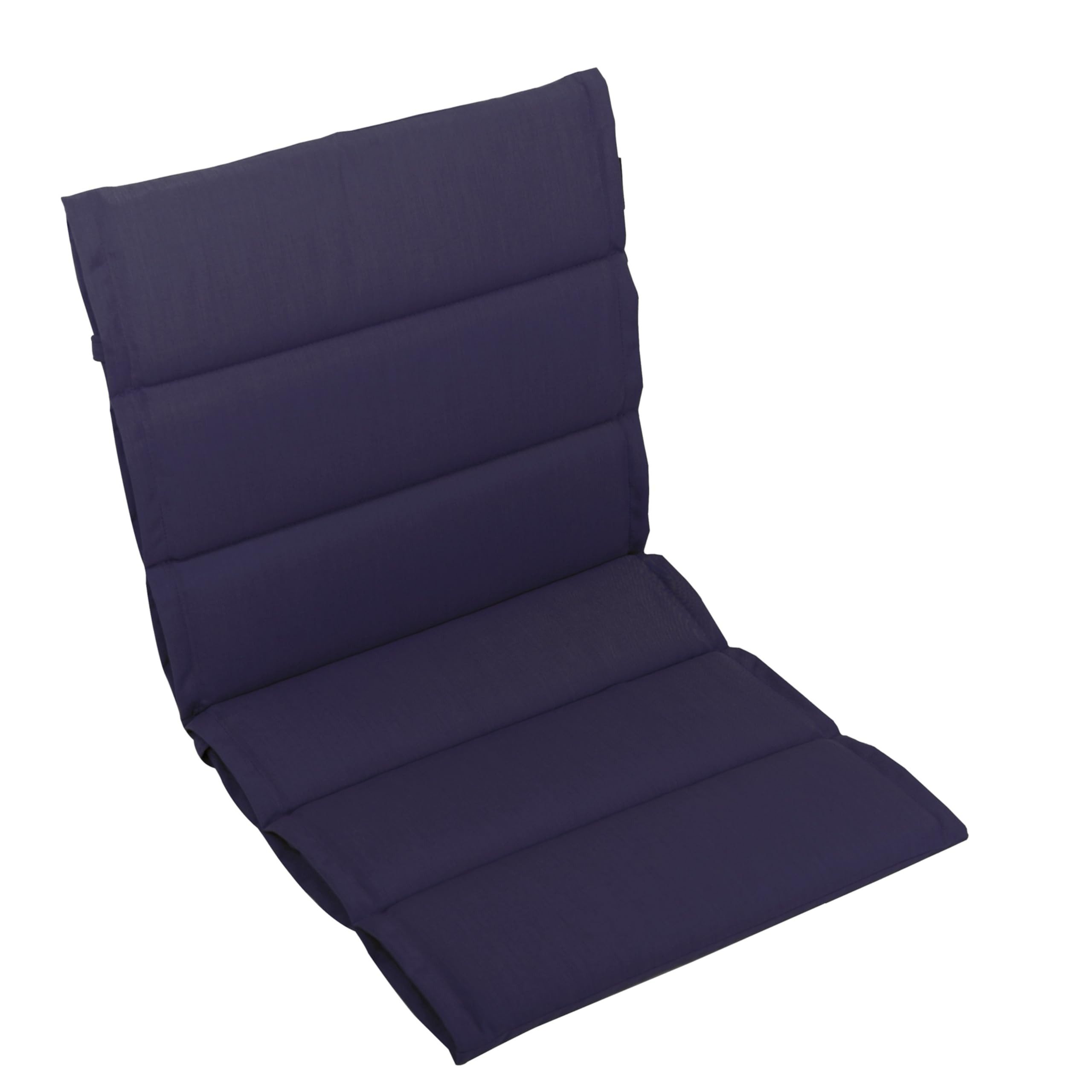 LILENO HOME Polsterauflage Niedriglehner, bequeme Sitzauflage für Gartenmöbel, Stuhlkissen, (1 St., 1er Set), 1er Set Gartenstuhl Auflagen Dunkelblau, wasserabweisende Sitzpolster