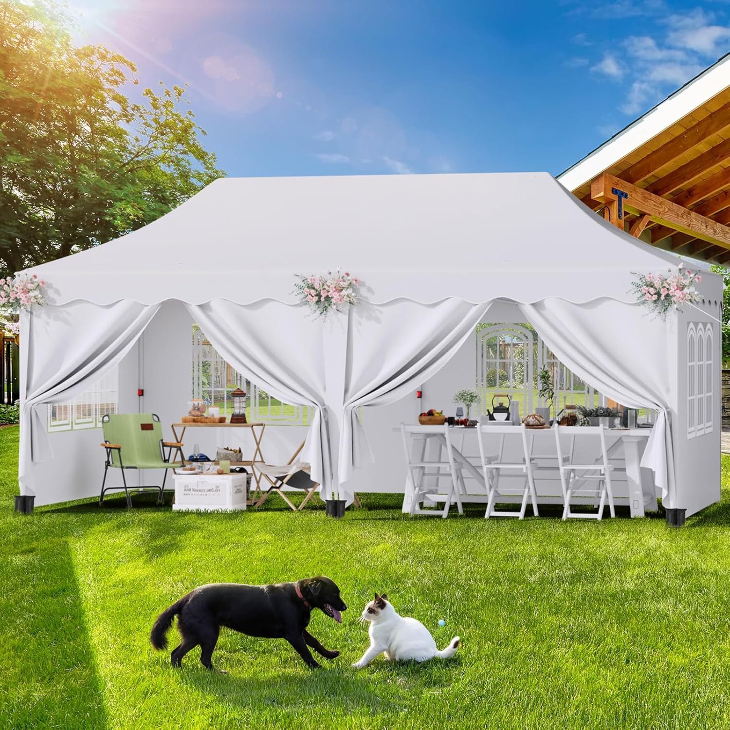 TLGREEN Faltpavillon 3x6 Pavillon Wasserdicht Stabil, günstig online kaufen