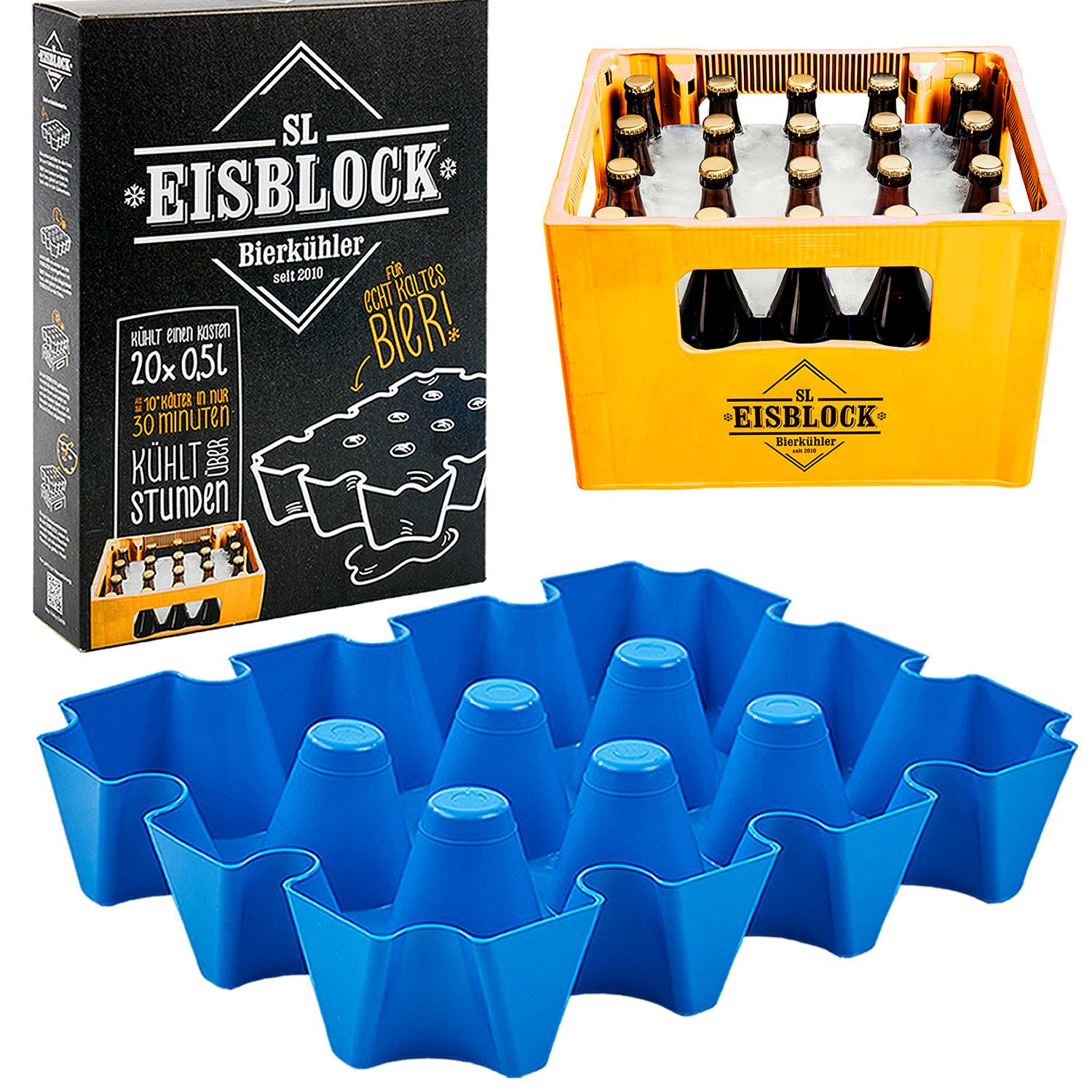 SL Eisblock Eiswürfelform Bierkühler Eiswürfelform SL Eisblock