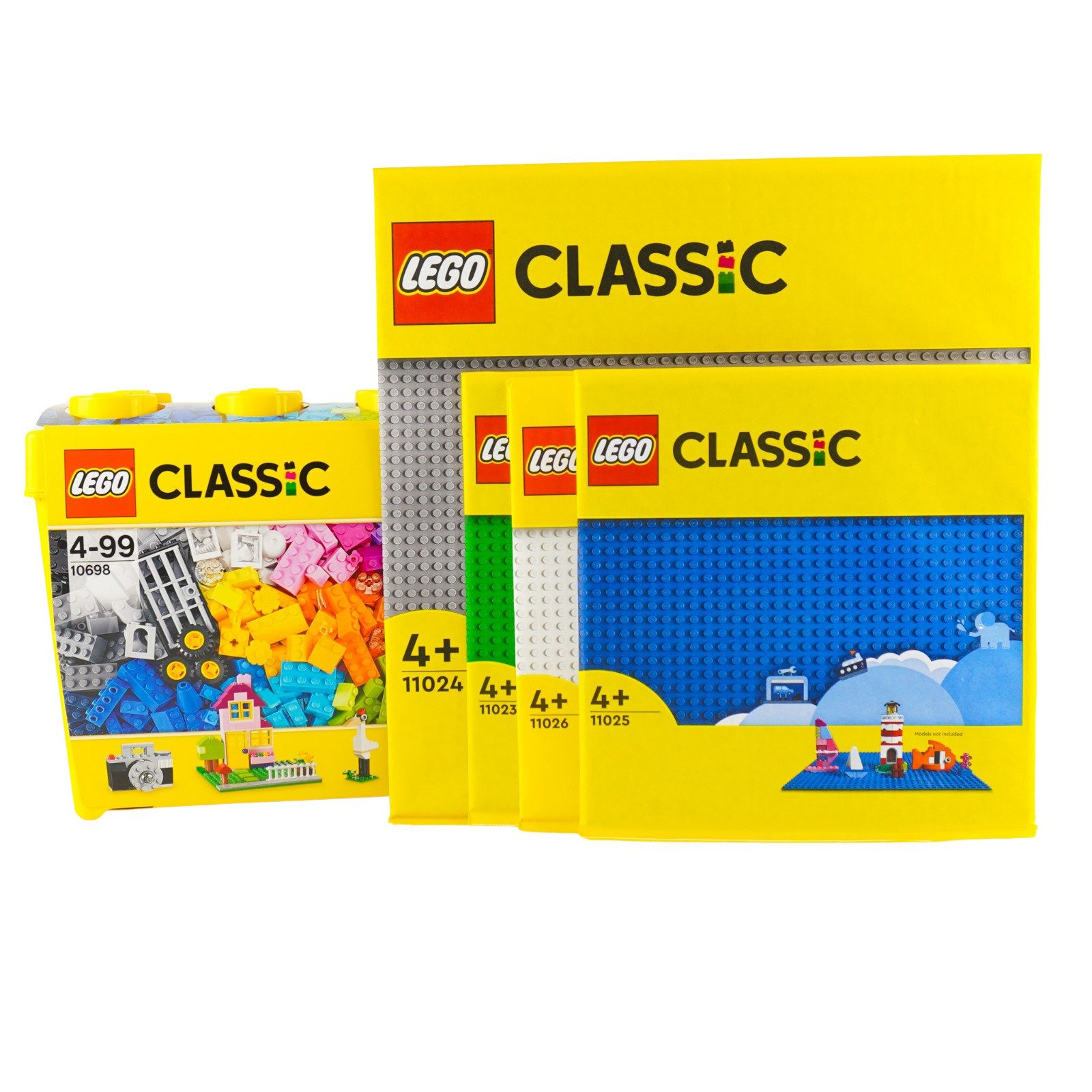 LEGO® LEGO® Classic Блурей плееры Box gross + 4 Platten - 10698 Teile 794x Spielbausteine, (Bausteine, 794 St., Kreativ-Set), Made in Europe
