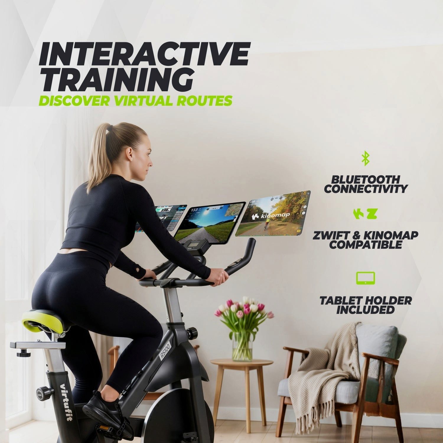 VirtuFit Speedbike VirtuFit RS100 Indoor Cycle mit magnetischem Widerstand